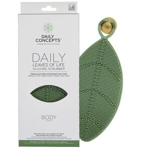 Daily Concepts Daily Leaves of Life Silicone Body Scrubber | NEW | BNIB